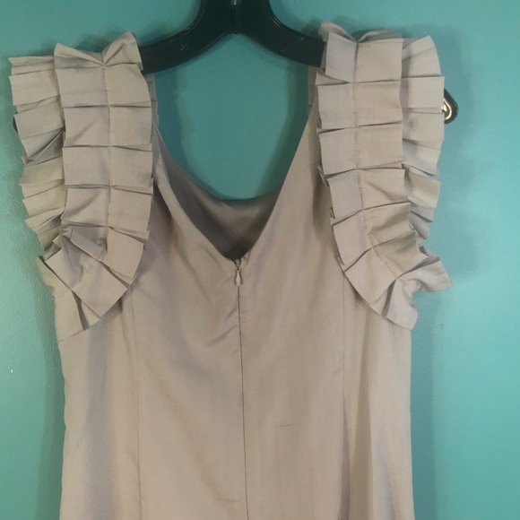 Agaci Cute Pewter Mini Dress. Fab Sleeves! - Picture 5 of 7